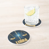 Libra-Astrologie Getränkeuntersetzer (Seite)