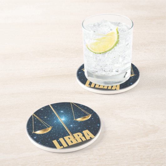 Libra-Astrologie Getränkeuntersetzer (Seite)