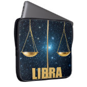 Libra Astrologie Laptopschutzhülle (Vorne Rechts)