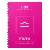 Libra Astrologie Notizblock (Vorderseite)