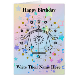 Libra Astrologie Signatur Geburtstagskarte Sep 23-