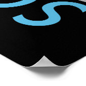 Libra Astrologie Word Collage Print Poster (Ecke)