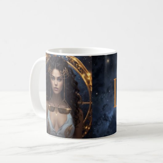 Libra Astrologische Tasse (Vorderseite Links)