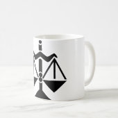 Libra Astrologisches Symbol Zeichen 1 Kaffeetasse (VorderseiteRechts)