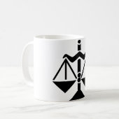 Libra Astrologisches Symbol Zeichen 1 Kaffeetasse (Vorderseite Links)