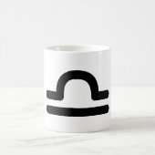 Libra Astrologisches Symbol Zeichen 5 Kaffeetasse (Mittel)