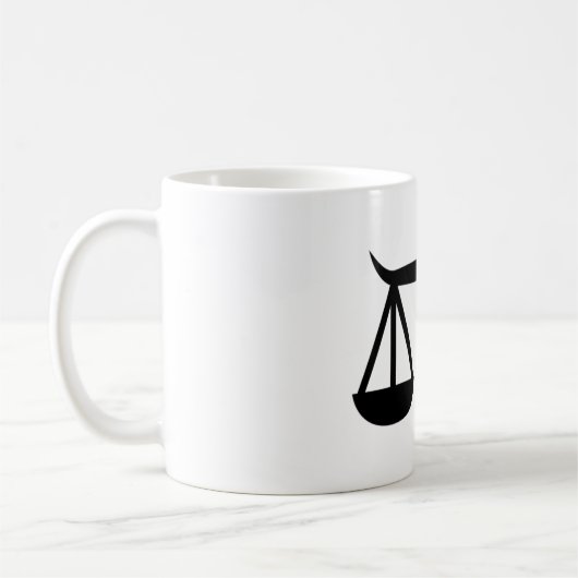 Libra Astrologisches Symbol Zeichen 6 Kaffeetasse (Links)