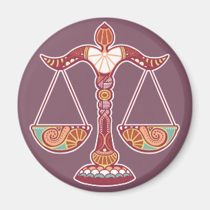 Libra Astrologisches Zeichen Magnet