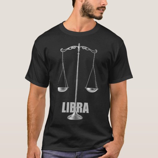 Libra Astrologisches Zeichen T-Shirt (Vorderseite)