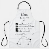 Libra - Aufgabenliste Schürze (Vorderseite)