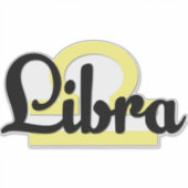 Libra Aufkleber (Vorderseite)