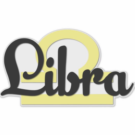 Libra Aufkleber (Vorderseite)