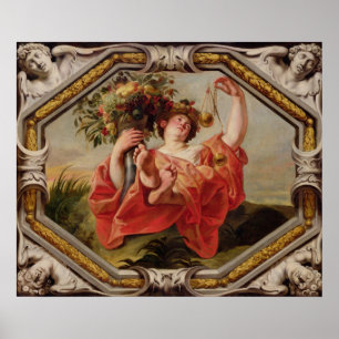 Libra, aus den Zeichen des Diakoms Poster