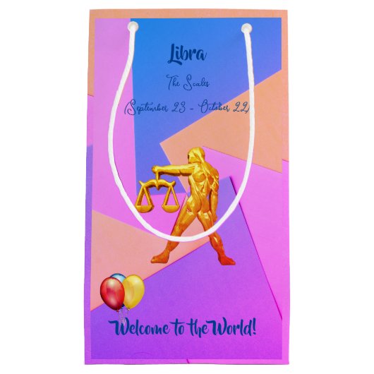 Libra Baby The Scales (23. September - 22. Oktober Kleine Geschenktüte (Vorderseite)