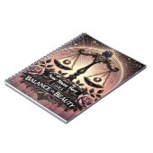 Libra "Balance in Beauty" SpiralNotebook Notizblock (Linke Seite)