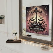 Libra "Balance in Schönheit" Glossy Poster