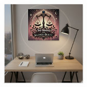 Libra "Balance in Schönheit" Glossy Poster