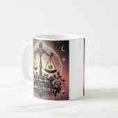 Libra "Balance in Schönheit" Zodiac-Tasse Kaffeetasse (Vorderseite Links)