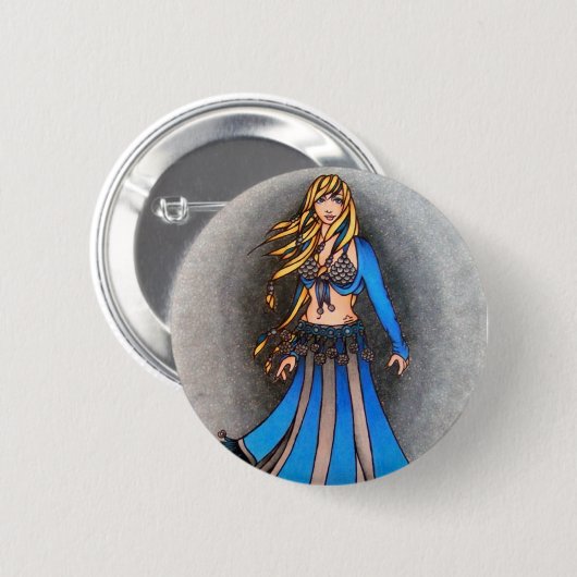 Libra Belly Dancer Button (Vorne & Hinten)