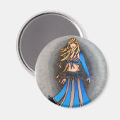 Libra Belly Dancer Magnet (Vorderseite/Rückseite)