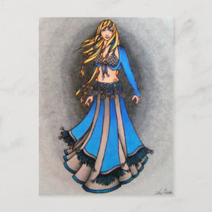 Libra Bellydancer Postkarten