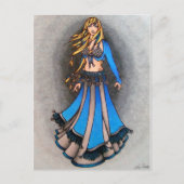 Libra Bellydancer Postkarten (Vorderseite)