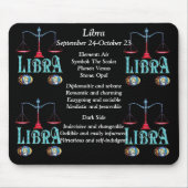 Libra Birth Sign Mousepad (Vorne)