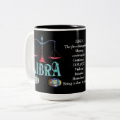 Libra Birth Sign Zodiac Tasse (Vorderseite Links)