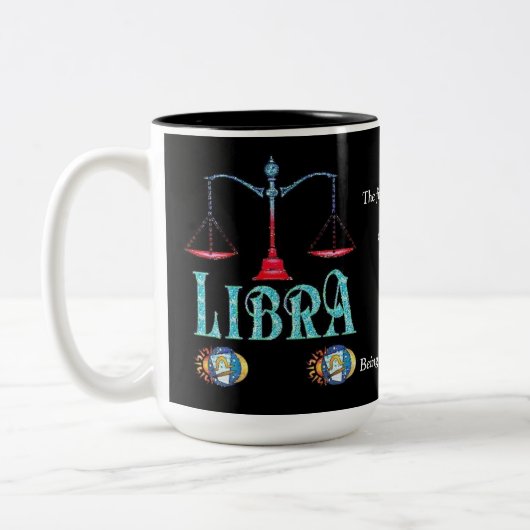 Libra Birth Sign Zodiac Tasse (Links)