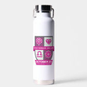 Libra Birthday Crest™ for October 1-23 Trinkflasche (Vorne)