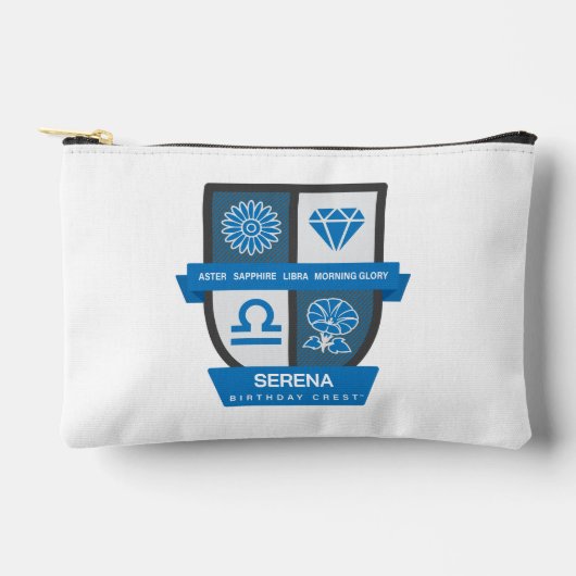Libra Birthday Crest™ for September 23-30 Zubehörtasche (Vorderseite)
