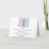 Libra Birthday Karte (Rückseite)