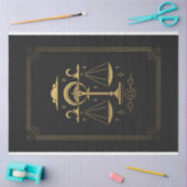 Libra Black and Gold Tarot Mystische Kunst, Dichtu Seidenpapier (Basteln)