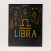 Libra Black Angel Zodiac Puzzle (Vertikal)