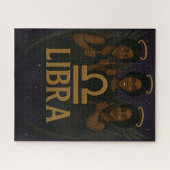 Libra Black Angel Zodiac Puzzle (Horizontal)