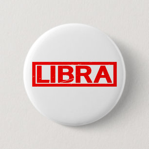 Libra-Briefmarke Button