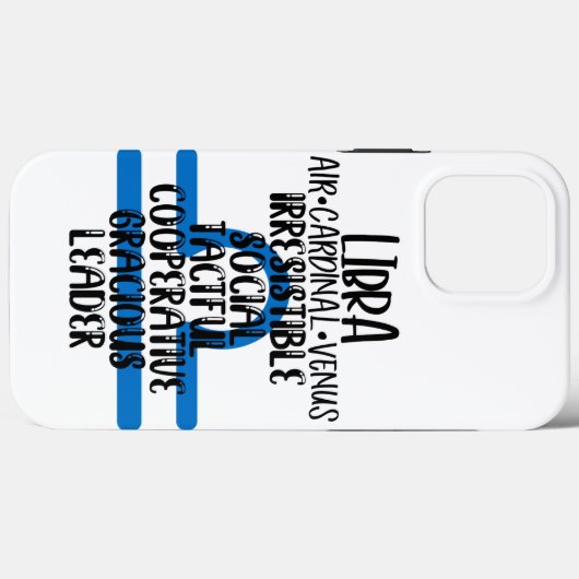 Libra Case-Mate iPhone Hülle (Rückseite (Horizontal))