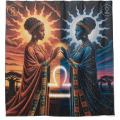 Libra Celestial Sisters Duschvorhang (Vorderseite)