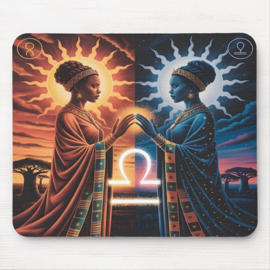 Libra Celestial Sisters Mousepad (Vorne)