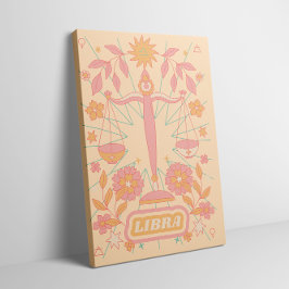Libra Celestial Zodiac Pastel Dreams Mauer Leinwanddruck