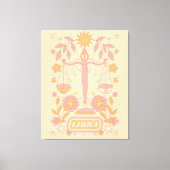 Libra Celestial Zodiac Pastel Dreams Mauer Leinwanddruck (Vorderseite)
