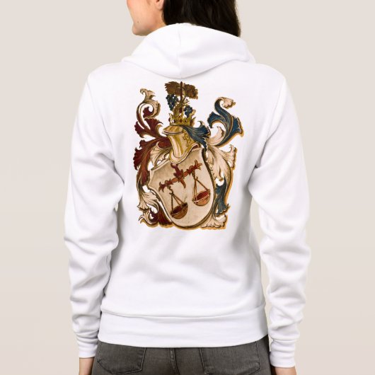 Libra Coat of Arms Hoodie Jacket (Rückseite)