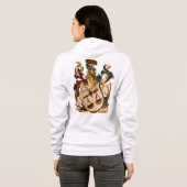 Libra Coat of Arms Hoodie Jacket (Schwarz voll)