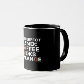 Libra Coffee Books Balance Combo Mug Tasse (VorderseiteRechts)