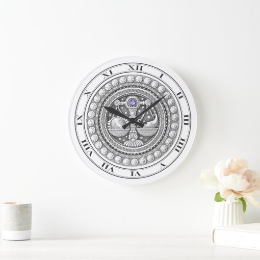 Libra Coin Wall Clock Große Wanduhr (Zuhause)