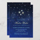 Libra Constellation Geburtstagsparty Einladung (Vorne/Hinten)