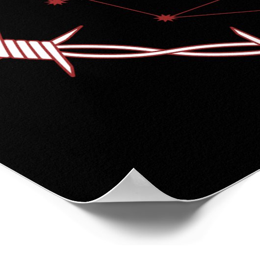 Libra Constellation Gothic Dark Celestial Art Poster (Ecke)