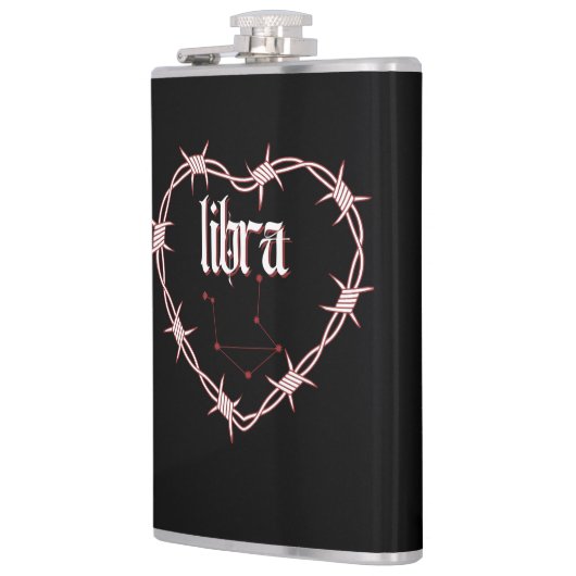 Libra Constellation Gothic Dark Celestial Edgy Flachmann (Links)