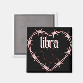 Libra Constellation Gotische Ästhetik Barbed Wire Magnet (Vorderseite/Rückseite)