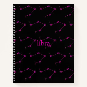 Libra Constellation Hardcover Spiral Sketchbook Notizblock
